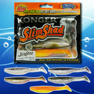 Soft Lures Slim Shad 10cm Mix03 Pike Perch Drop Shot Bait Jig Head Fishing