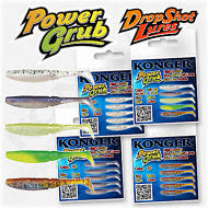 Drop-Shot-Soft-Lures-5cm-2-Hook-Bait-Set-08-Shad-Perch-Fishing